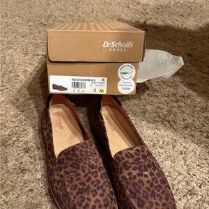 Dr. Scholl's Brown Leopard Print Flats